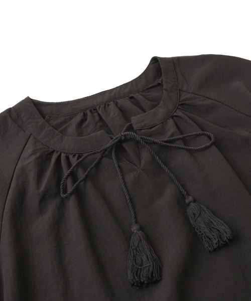 Sawa a la mode（サワアラモード）の「袖レース透けるキャンディスリーブトップス（シャツ/ブラウス・レディース・ブラック・FREE）」の11枚目の写真