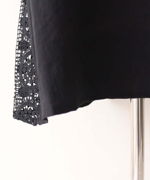 Sawa a la mode（サワアラモード）の「袖レース透けるキャンディスリーブトップス（シャツ/ブラウス・レディース・ブラック・FREE）」の20枚目の写真