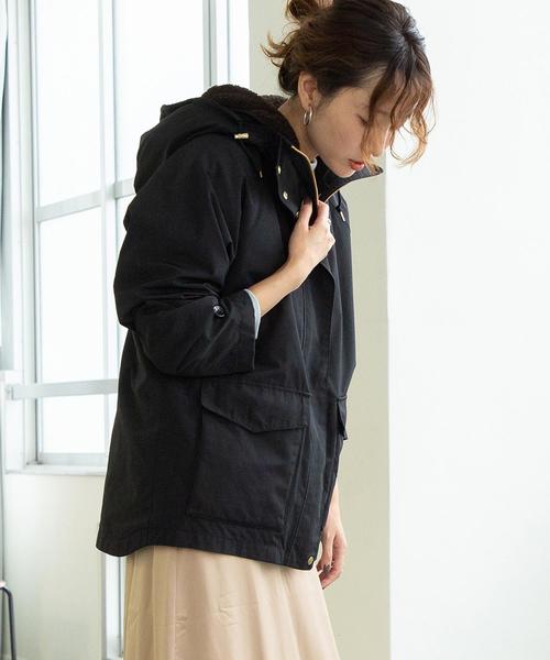 coen 3WAY ボアマウンテンパーカー Sサイズ 黒 ブランド 品 通販ファッション - coen 3WAYボアマウンテン