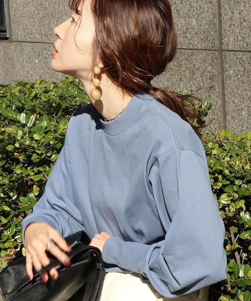 coen（コーエン）の「【WEB限定】USAコットンクルーネックカットソー#（Tシャツ/カットソー・レディース・ブラック/ホワイト/ベージュ/コバルトブルー/ネイビー/ライトグレー・FREE）」の6枚目の写真