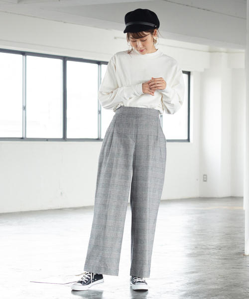 coen（コーエン）の「【WEB限定】USAコットンクルーネックカットソー#（Tシャツ/カットソー・レディース・ブラック/ホワイト/ベージュ/コバルトブルー/ネイビー/ライトグレー・FREE）」の8枚目の写真