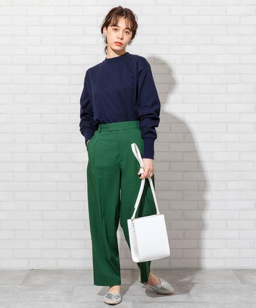 coen（コーエン）の「【WEB限定】USAコットンクルーネックカットソー#（Tシャツ/カットソー・レディース・ブラック/ホワイト/ベージュ/コバルトブルー/ネイビー/ライトグレー・FREE）」の16枚目の写真