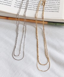 チェーン レイヤード チョーカー ネックレス