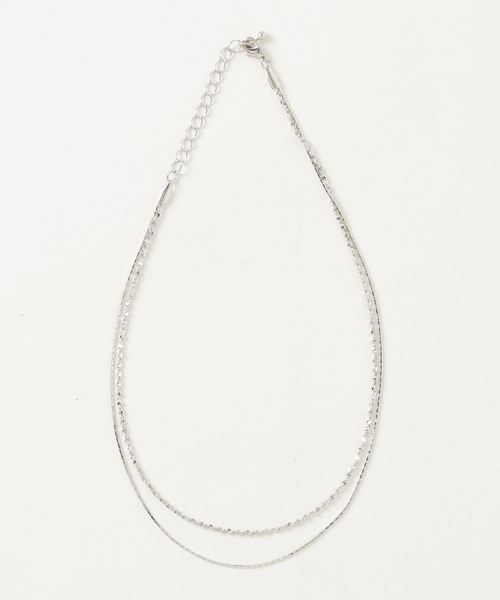 CLEA（クレア）の「チェーン レイヤード チョーカー ネックレス（ネックレス・レディース・シルバー/ゴールド・FREE）」の8枚目の写真