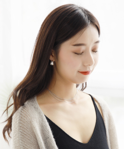 CLEA（クレア）の「チェーン レイヤード チョーカー ネックレス（ネックレス・レディース・シルバー/ゴールド・FREE）」の6枚目の写真