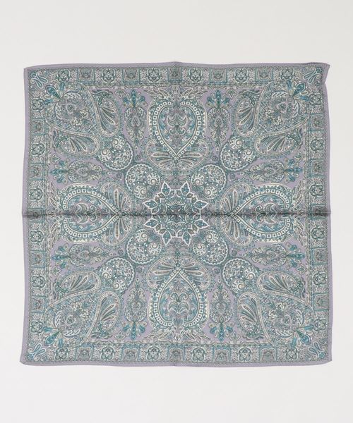 Casselini（キャセリーニ）の「【Casselini / キャセリーニ 】ペイズリースカーフ（ストール/ショール・レディース・チャコールグレー/ブラウン・FREE）」の2枚目の写真