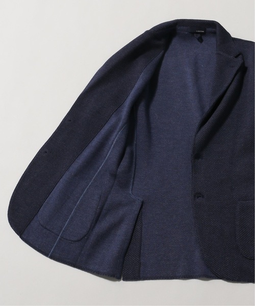 LARDINI（ラルディーニ）の「LARDINI ダイヤジャガードジャケット（テーラードジャケット・メンズ・ブラウン/ベージュ/ネイビー・44/46/48）」の19枚目の写真