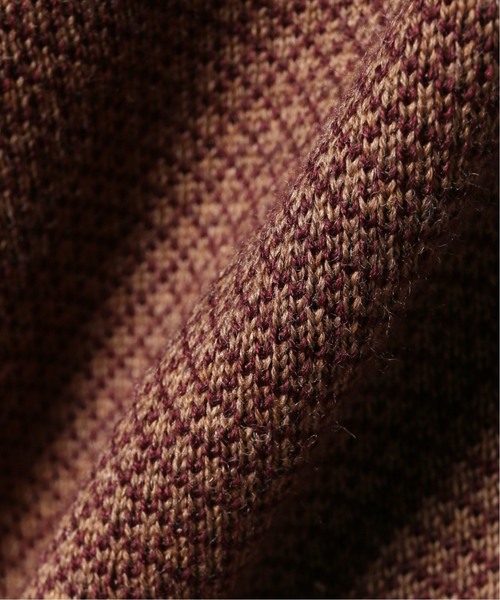 LARDINI（ラルディーニ）の「LARDINI ダイヤジャガードジャケット（テーラードジャケット・メンズ・ブラウン/ベージュ/ネイビー・44/46/48）」の5枚目の写真