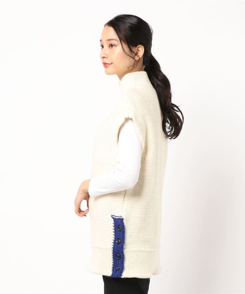 shamneko　新品iliann loeb ニットベスト ウール iliann loeb（イリアンローヴ）の「イリアンローヴ/チャンキー ニット