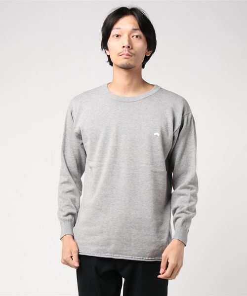 JACK & MARIE(ジャックアンドマリー)の「JACK & MARIE RELAX KNIT (ジャックアンドマリー リラックスニット)(ニット/セーター・メンズ・ブラック/ヘザーチャコール・S/M/L)」の12枚目の写真