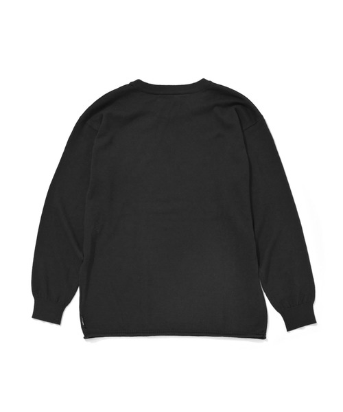 JACK & MARIE(ジャックアンドマリー)の「JACK & MARIE RELAX KNIT (ジャックアンドマリー リラックスニット)(ニット/セーター・メンズ・ブラック/ヘザーチャコール・S/M/L)」の4枚目の写真
