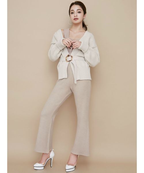 RESEXXY（リゼクシー）の「リブワイドパンツ（その他パンツ・レディース・ブラック/ピンク/ベージュ・FREE）」の13枚目の写真