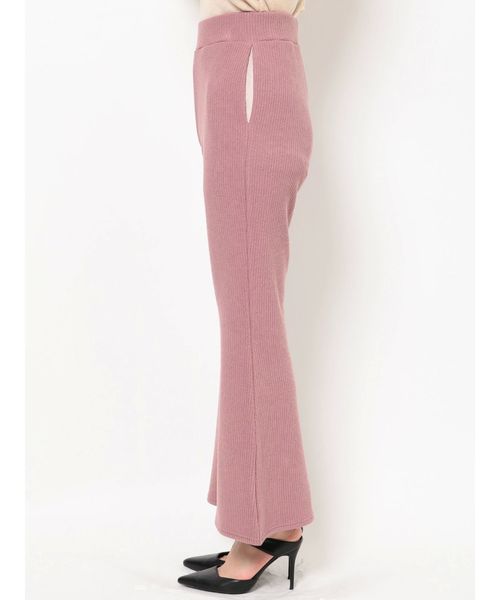 RESEXXY（リゼクシー）の「リブワイドパンツ（その他パンツ・レディース・ブラック/ピンク/ベージュ・FREE）」の5枚目の写真