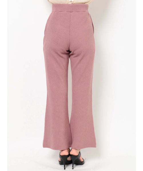 RESEXXY（リゼクシー）の「リブワイドパンツ（その他パンツ・レディース・ブラック/ピンク/ベージュ・FREE）」の7枚目の写真