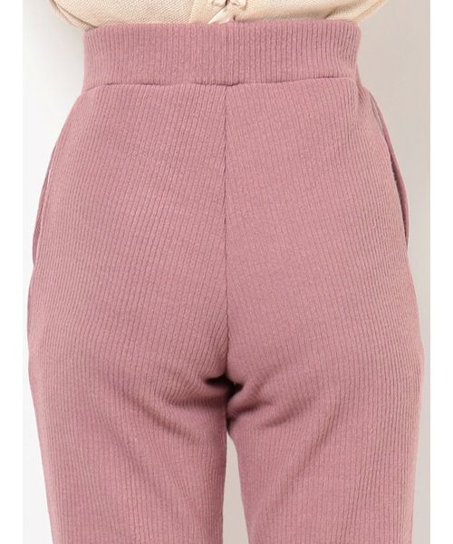 RESEXXY（リゼクシー）の「リブワイドパンツ（その他パンツ・レディース・ブラック/ピンク/ベージュ・FREE）」の10枚目の写真