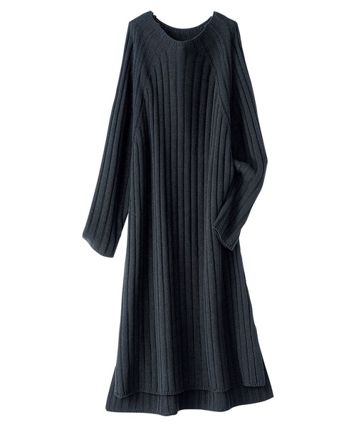 ワイドリブニット素材ロングワンピース ワンピース Belluna Plus ベルーナ のファッション通販 Zozotown