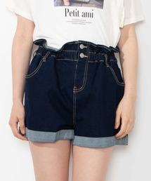 WEGO | WEGO/【XS~Lサイズ】デイリーギャザーショーツ(デニムパンツ)