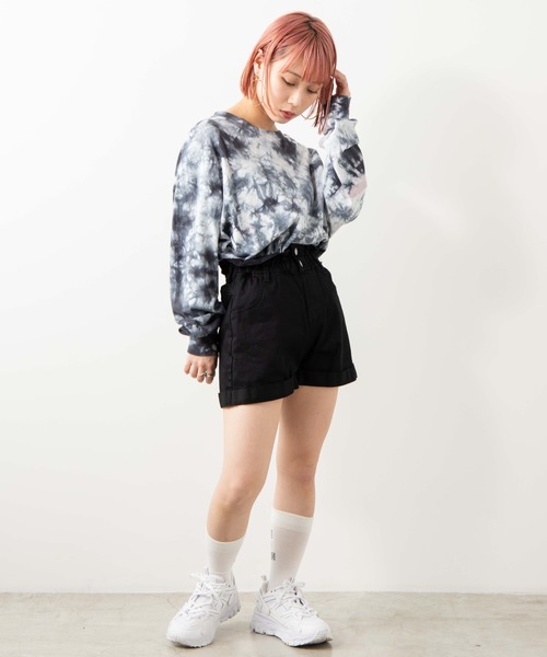 WEGO（ウィゴー）の「WEGO/【XS～Lサイズ】デイリーギャザーショーツ（デニムパンツ・レディース・ブラック/インディゴブルー/ダークインディゴブルー・SMALL/LARGE/X-SMALL/MEDIUM）」の15枚目の写真