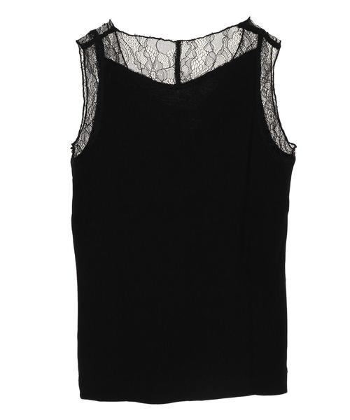 AMERICAN HOLIC（アメリカンホリック）の「ショルダーレースタンクトップ＊（タンクトップ・レディース・ブラック/オフホワイト/モカ/グレー系その他・M/L）」の17枚目の写真