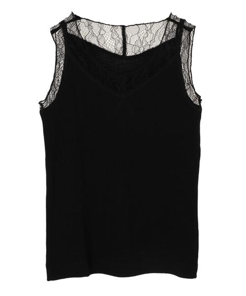 AMERICAN HOLIC（アメリカンホリック）の「ショルダーレースタンクトップ＊（タンクトップ・レディース・ブラック/オフホワイト/モカ/グレー系その他・M/L）」の11枚目の写真