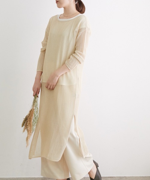 セール Web限定 透かし編みニットワンピース ワンピース Rope Picnic ロペピクニック のファッション通販 Zozotown