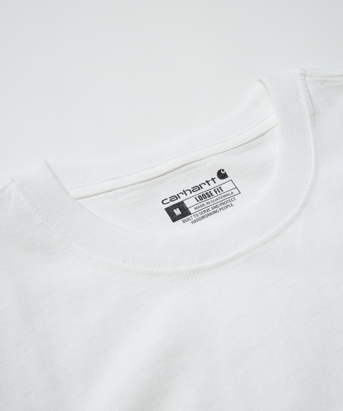 Carhartt（カーハート）の「【Carhartt/カーハート】WORKWEAR POCKET SHORT-SLEEVE T-SHIRT 　USサイズ　ビッグシルエット　ワンポイント　Tシャツ　ビッグシルエット　無地　ユニセックス クルーネック（Tシャツ/カットソー・メンズ・ホワイト/ブラック・MEDIUM/LARGE/SMALL）」の20枚目の写真