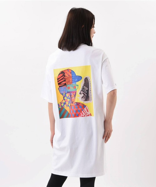 セール スポーツスタイルマイケルリーダーグラフィックt ドレス Tシャツ カットソー New Balance ニューバランス のファッション通販 Zozotown