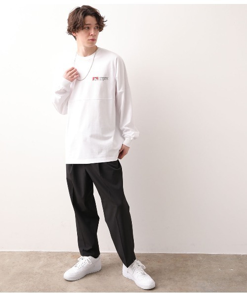 BEN DAVIS（ベンデイビス）の「【ベンデイビス×JUNRed別注】ドルマンスリーブルーズシルエットTシャツ（Tシャツ/カットソー・メンズ・ホワイト/ベージュ/ピンク/キャメル・LL/M/L）」の16枚目の写真