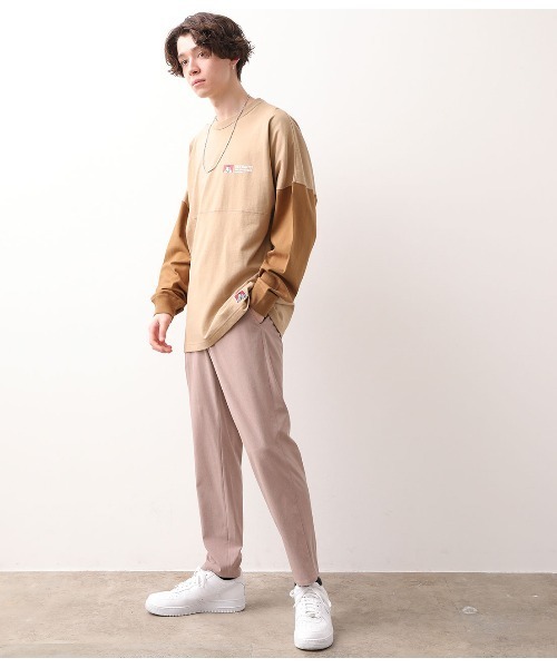 BEN DAVIS（ベンデイビス）の「【ベンデイビス×JUNRed別注】ドルマンスリーブルーズシルエットTシャツ（Tシャツ/カットソー・メンズ・ホワイト/ベージュ/ピンク/キャメル・LL/M/L）」の13枚目の写真