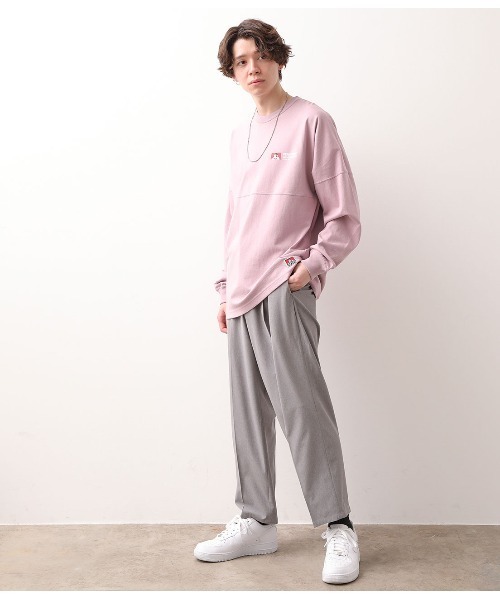 BEN DAVIS（ベンデイビス）の「【ベンデイビス×JUNRed別注】ドルマンスリーブルーズシルエットTシャツ（Tシャツ/カットソー・メンズ・ホワイト/ベージュ/ピンク/キャメル・LL/M/L）」の8枚目の写真