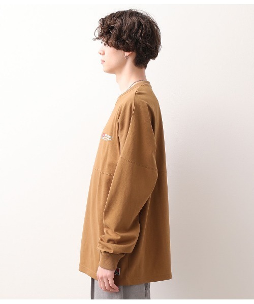 BEN DAVIS（ベンデイビス）の「【ベンデイビス×JUNRed別注】ドルマンスリーブルーズシルエットTシャツ（Tシャツ/カットソー・メンズ・ホワイト/ベージュ/ピンク/キャメル・LL/M/L）」の17枚目の写真