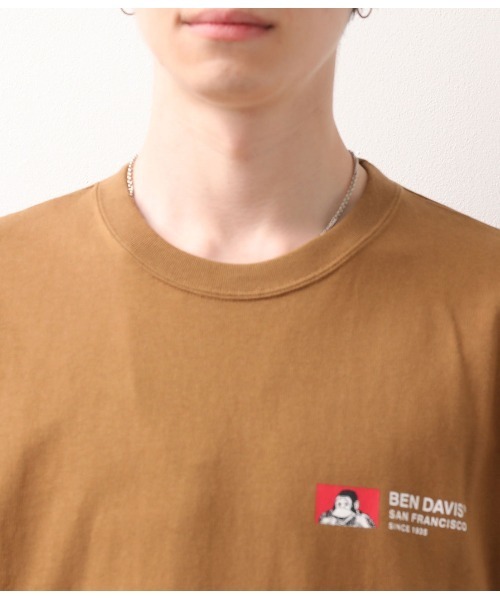 BEN DAVIS（ベンデイビス）の「【ベンデイビス×JUNRed別注】ドルマンスリーブルーズシルエットTシャツ（Tシャツ/カットソー・メンズ・ホワイト/ベージュ/ピンク/キャメル・LL/M/L）」の22枚目の写真