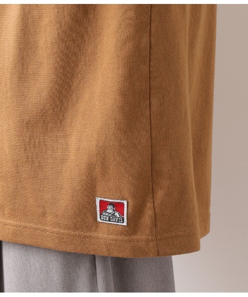 BEN DAVIS（ベンデイビス）の「【ベンデイビス×JUNRed別注】ドルマンスリーブルーズシルエットTシャツ（Tシャツ/カットソー・メンズ・ホワイト/ベージュ/ピンク/キャメル・LL/M/L）」の9枚目の写真