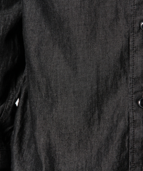 coen（コーエン）の「インディゴワークシャツ（シャツ/ブラウス・メンズ・ネイビー/ブラック・LARGE/X-LARGE/X-SMALL/MEDIUM/SMALL）」の12枚目の写真