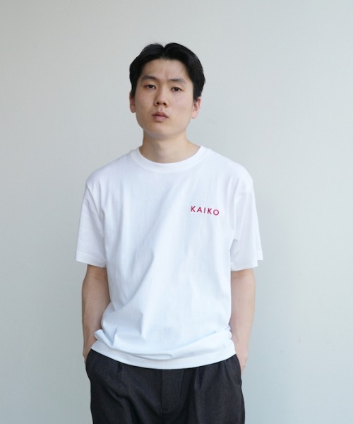KAIKO alternative faded l/s t-shirt ブラウン ALTERNATIVE FADED S/S T-SHIRT 2 
