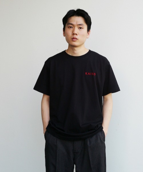 KAIKO alternative faded l/s t-shirt ブラウン ALTERNATIVE FADED S/S T-SHIRT 1 