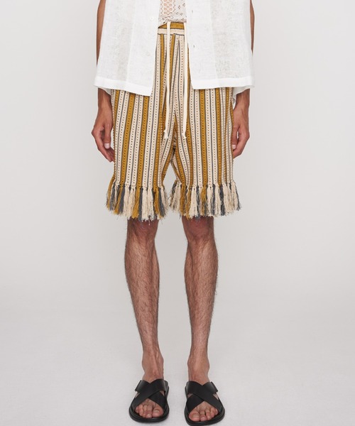 CMMN SWDN（コモンスウェーデン）の「CMMN SWDN/コモンスウェーデン/Alvar knitted shorts  M18W521（その他パンツ・メンズ・ベージュ/ブラウン・48/46）」の2枚目の写真