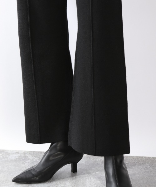 LOWRYS FARM(ローリーズファーム)の「モクニットピンタックパンツ 917416(その他パンツ・レディース・ブラック/アイボリー/ブラウン・FREE)」の8枚目の写真