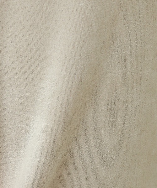 CHARM BERRY TIC（チャームベリーチック）の「スエードポンチ センタープレスストレートパンツ　インサイドスリット（その他パンツ・レディース・ブラック/ベージュ/ピンク/カーキ/アイボリー・M/L）」の18枚目の写真