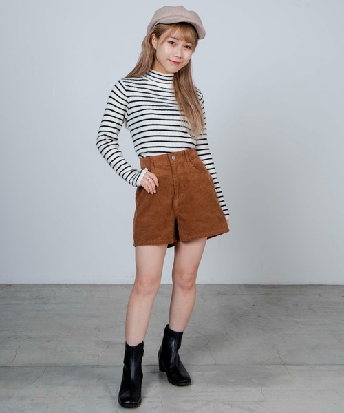 WEGO（ウィゴー）の「WEGO/【WEB限定】コーデュロイショーツ（その他パンツ・レディース・ブラック/グリーン系その他/アイボリー/キャメル/ベージュ・SMALL/MEDIUM/LARGE/X-SMALL）」の17枚目の写真