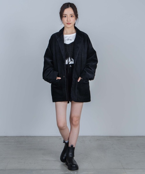 WEGO（ウィゴー）の「WEGO/【WEB限定】コーデュロイショーツ（その他パンツ・レディース・ブラック/グリーン系その他/アイボリー/キャメル/ベージュ・SMALL/MEDIUM/LARGE/X-SMALL）」の6枚目の写真