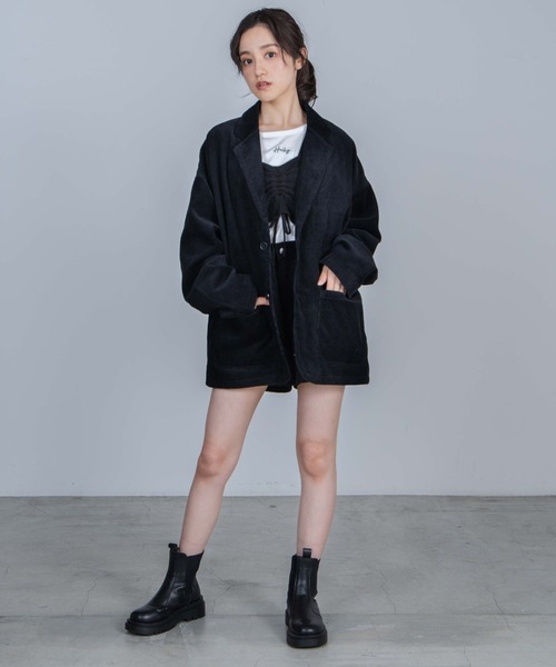 WEGO（ウィゴー）の「WEGO/【WEB限定】コーデュロイショーツ（その他パンツ・レディース・ブラック/グリーン系その他/アイボリー/キャメル/ベージュ・SMALL/MEDIUM/LARGE/X-SMALL）」の8枚目の写真