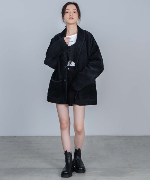 WEGO（ウィゴー）の「WEGO/【WEB限定】コーデュロイショーツ（その他パンツ・レディース・ブラック/グリーン系その他/アイボリー/キャメル/ベージュ・SMALL/MEDIUM/LARGE/X-SMALL）」の16枚目の写真