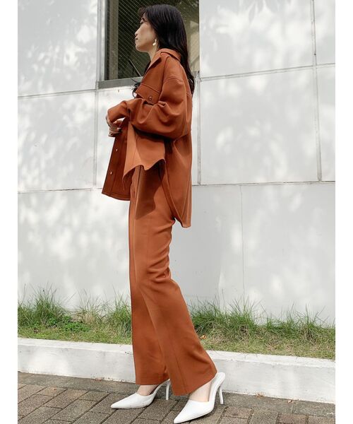 GYDA シンプルシャツ ジャケット【セットアップ】 GYDA（ジェイダ）の「シンプルシャツ ジャケット【セットアップ