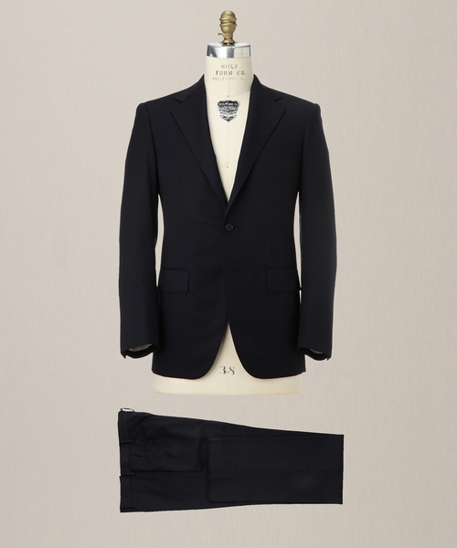 ユナイテッドアローズ 3B サージ セットアップ スーツ ブラック 44 UNITED ARROWS（ユナイテッドアローズ）の「＜BOW＆ARROWS(ボウ アンド