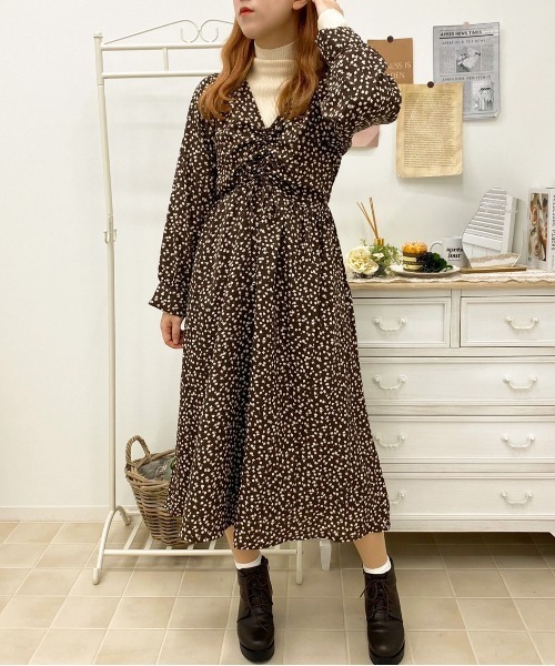 apres jour（アプレジュール）の「アソート柄ワンピース【ZOZOTOWN限定アイテム】（ワンピース・レディース・ダークブラウン/ベージュ/ダークブルー・SMALL/MEDIUM/X-LARGE）」の17枚目の写真