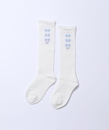 KP DECO（ケーピーデコ）の「リボンモチーフシンプルハイソックス（ソックス/靴下・キッズ）」