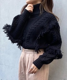 Mysa&Liina | フリンジニットプルオーバー(ニット/セーター)