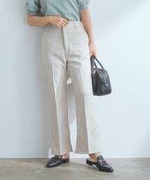 VIS | 【EASY CARE】センタープレススリット入りフレアーパンツ<WEB限定>(スラックス)