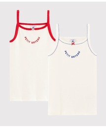 PETIT BATEAU（プチバトー）の「ＰＢｌｏｇｏキャミソール２枚組（キャミソール・キッズ）」